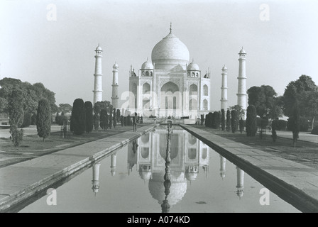 Taj Mahal sieben Wunder der Welt Agra Uttar Pradesh Indien Stockfoto