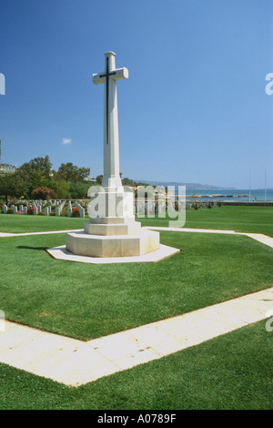 Souda Bay Denkmal für Krieg britische tot Crete Griechenland Europa Stockfoto