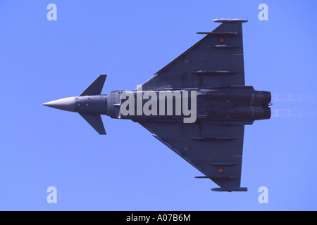 Eurofighter EF 2000 Typhoon betrieben von der spanischen Luftwaffe anzeigen in Fairford RIAT Stockfoto