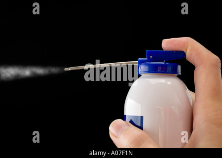 Aerosol-Spray-Kanister Stockfoto