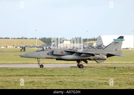 RAF SEPECAT anglo-französischen Jaguar GR3A Jet Schlachtflugzeuge.  XAV 4059-386 Stockfoto