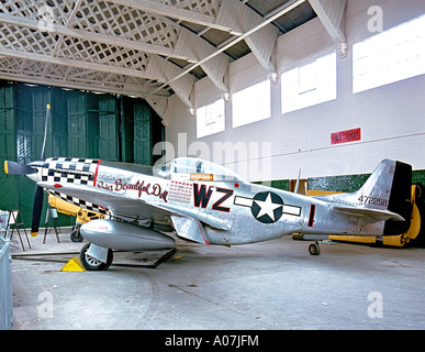 North American P51 Mustang Big Beautiful Doll 472258 Duxford Air Museum UK EU 1978 Stockfoto