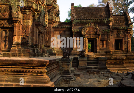 Banteay Srei Tempel Kambodscha Sonnenaufgang 5 Stockfoto