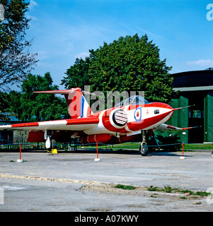 Gloster Javelin FAW9 XH897 vor der Wiederherstellung in Duxford Cambridgeshire UK EU Stockfoto