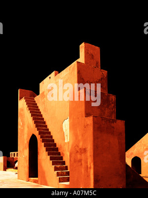 Aipur, Rajasthan, Indien Jantar Mantar ist eine Sammlung von architektonischen astronomische Instrumente, gebaut von Maharaja Jai Stockfoto