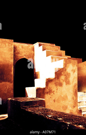 Aipur, Rajasthan, Indien Jantar Mantar ist eine Sammlung von architektonischen astronomische Instrumente, gebaut von Maharaja Stockfoto