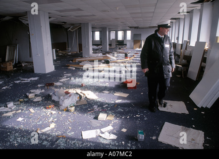 Nach der Zerstörung der Bombe im Zentrum von Manchester nach dem 1996 IRA-Anschlag Stockfoto