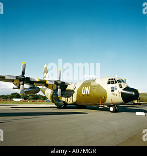 Lockheed Hercules C130H Royal Norwegian Air Force Flugschau in UK EU Stockfoto
