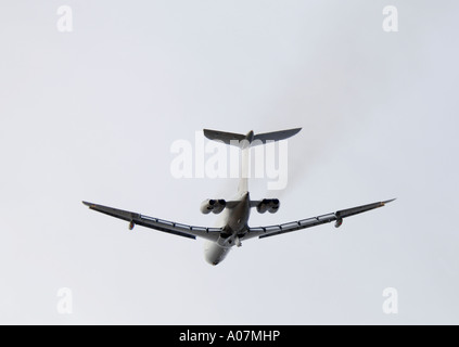 RAF VC 10 Abfahrt Kinloss Schottland Morayshire.  XAV 3979-378 Stockfoto