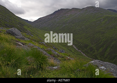 Carn Mor Dearg aus Meall Beag auf Aonach Mor, Fort William, Schottland. Stockfoto