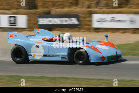 1970-Porsche 908-3 beim Goodwood Festival of Speed, Sussex, UK. Stockfoto