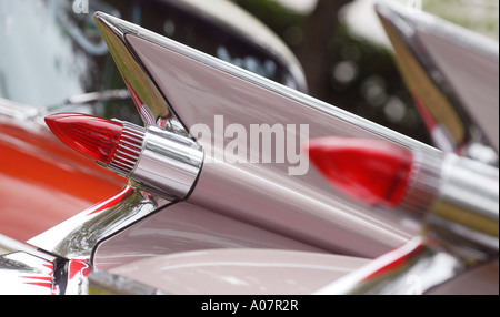 Heckflossen auf einen Eldorado Cadillac beim Goodwood Revival 2006 Stockfoto