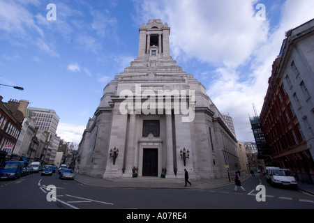 Der United Grand Lodge of England Freemasons Hall Sitz des Leitungsgremiums der Freimaurerei große queen Street London Stockfoto