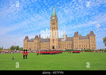 Ottawa, die Wachablösung, Parlament Stockfoto