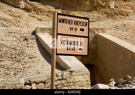 Luxor, Tal der Könige, Grab Eingang Stockfoto