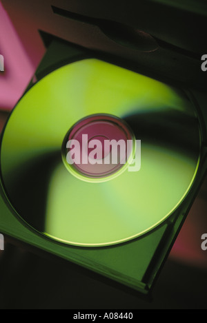 CD-LAUFWERK AUF COMPUTER Stockfoto