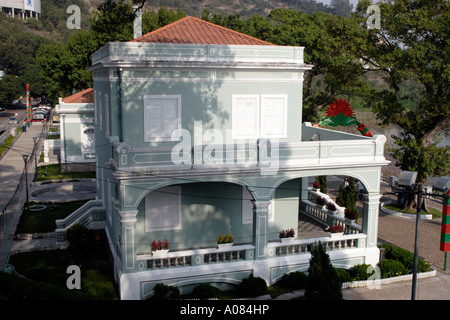 Historisches Haus am Praia Avenue in Macau Stockfoto