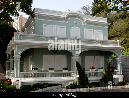 Historisches Haus am Praia Avenue in Macau Stockfoto