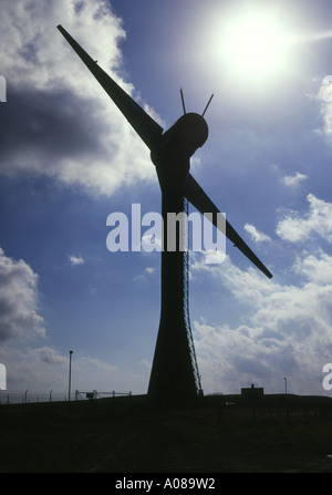 Dh Burgar hill Orkney WEA UK 3-MW-WEG-experimentellen wind turbine 1990 s Energie Mühle Stockfoto