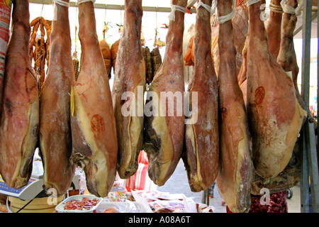 Markt in Alcudia Mallorca Stockfoto