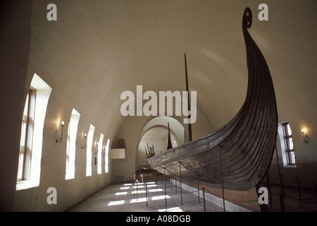 Oseberg Wikingerschiff im Vikingskiphuset Museum Bygdøy Oslo Norwegen JMH0922 Stockfoto