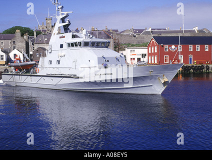 dh Lerwick Hafen LERWICK SHETLAND HM Customs Patrouille Schiff Stockfoto