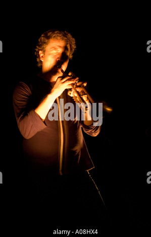 Nils Petter Molvaer geben ein Livekonzert im sterben Scheune Dresden Deutschland im November 2005 Stockfoto