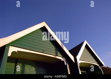 Badekabinen, Knurrhahn, Knurrhahn, Cowes, Isle of Wight, GB, GB. Stockfoto