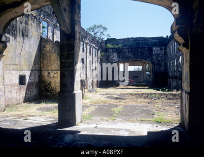 Die Ruinen des Kinos, Corregidor, Philippinen. Stockfoto