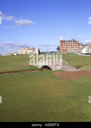 dh Golf ST ANDREWS FIFE Svilcan Brücke über Burn Eighenth Fairway Royal and Ancient Course schottland 18 alt Stockfoto