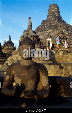 Yogyakarta, Borobudur Stockfoto