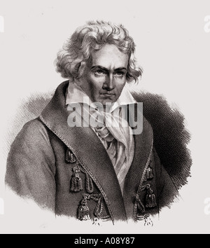 Ludwig van Beethoven, 1770 - 1827. Deutsche Komponist und Pianist. Stockfoto