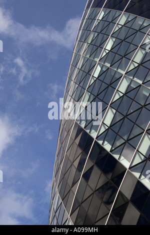 Closeup Swiss Re Tower London Stockfoto