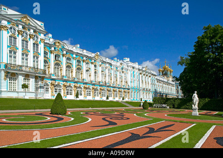 Sankt Petersburg-Katharinenpalast, Schlosspark Katharinas Palast in Puschkin Stockfoto