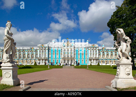 Sankt Petersburg-Katharinenpalast, Schlosspark Katharinas Palast in Puschkin Stockfoto