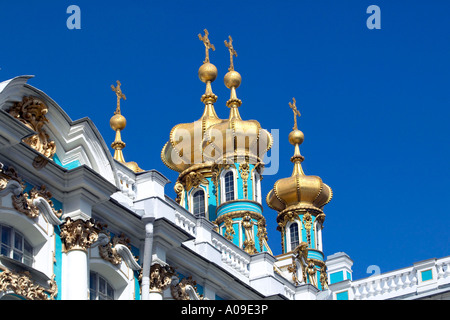 Sankt Petersburg-Katharinenpalast, Schlosspark Katharinas Palast in Puschkin Stockfoto