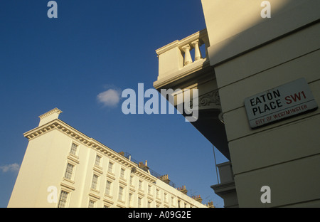 Eaton Place London SW1 Belgravia 1990s HOMER SYKES Stockfoto