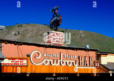 Million Dollar Cowboy Bar in Jackson Hole, WY Stockfoto