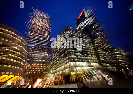 Canary Wharf London Businesscenter Stockfoto