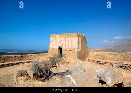 VAE Hautausschlag Al-Khaimah Dhaya Fort Stockfoto