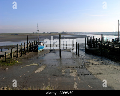Wichtigsten Slipanlage in Blackpool und Fleetwood Yacht Club Lancashire Stockfoto