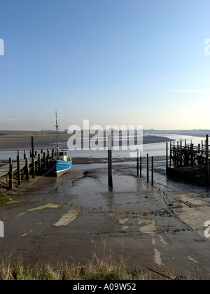 Wichtigsten Slipanlage in Blackpool und Fleetwood Yacht Club Lancashire Stockfoto