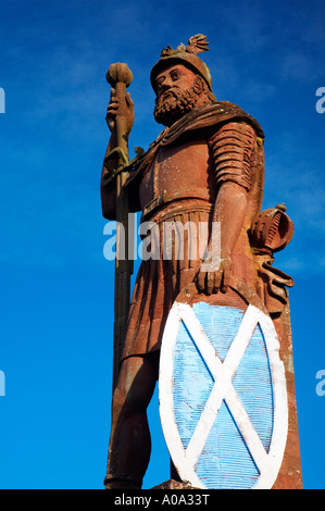 Schottland-schottische Grenze Dryburgh A Statue von William Wallace in der Nähe Scotts View und Dryburgh Stockfoto