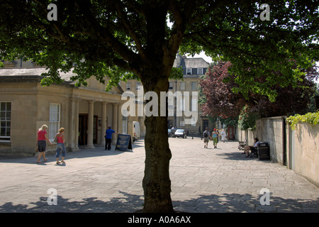 Bad St Andrew s Terrasse Versammlungsräumen Somerset England Stockfoto