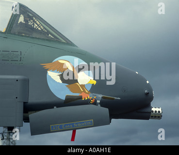 Fairchild Republik A10 Thunderbolt Fixed-Wing Luftnahunterstützung, vorwärts Luftsteuerung und Erdkampfflugzeug. GAVM 2034-85 Stockfoto