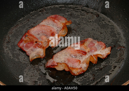 In einer Pfanne gebratener Speck, Australien Stockfoto