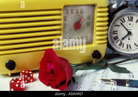 Alten Philco radio Stockfoto