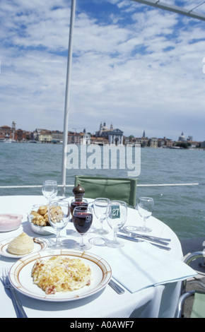 Harry s Dolci Restaurant Giudecca Viertel Venedig Veneto Italien Pasta Stockfoto