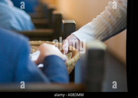 Passieren die Kirche Fangkorb. Einheitskirche Unitarian St. Paul Minnesota MN USA Stockfoto