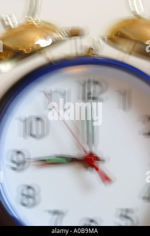 Wecker klingelt verwischen Stockfoto